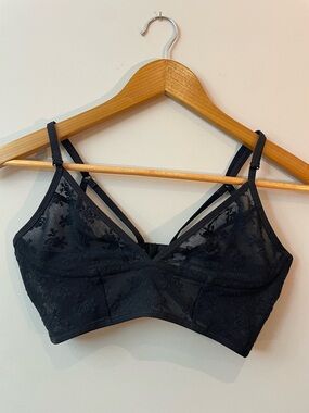 FREE PEOPLE Black Lace Bralette (34B)